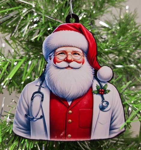 Doctor Santa Ornament - Dr. Santa Claus Christmas Ornament