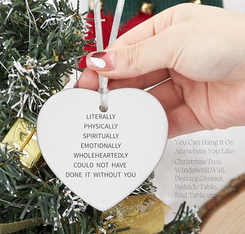 Heart Shaped Ornament - Appreciation Gift for Him & Her, Wedding & Thanksgiving Gift