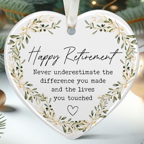 Retirement Gift for Woman - Retirement Gifts for Women 2024 - Retired Gifts for Women - Cool Retired Gift Ideas - Ceramic Ornament