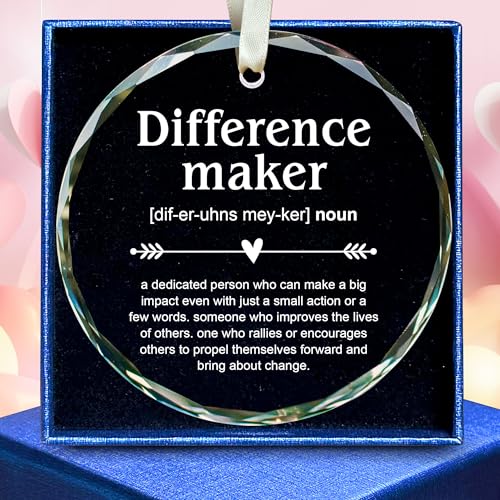 Appreciation Gifts for Women - Thank You Gifts for Women, Boss, Coworkers, Manager, Teacher, Nurse, Mom, Friends - Coworker Appreciation Gift - Thank You Ornaments - Glass Ornament