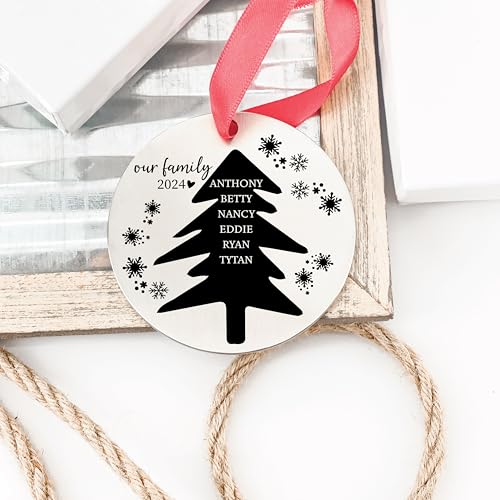 2024 Family Ornament with Pets | Family Ornament with Pets 2024 | Christmas Ornament with Pets | Family Ornament | 2024 Family with Pets FAMILY-ORN