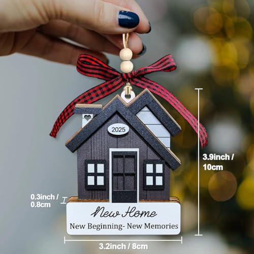 House Warming Gifts New Home, Housewarming Gifts for Women, Couple, Homeowners, New House Gift Ideas - New Home Ornament 2025, First Christmas House Ornament