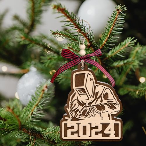 Welder Ornaments - Welder Christmas Ornament, Metal Worker Christmas Ornament - Wood Ornaments