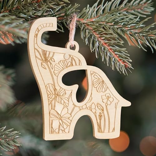 Best Friend Birthday Gifts for Women, Friendship Elephant Ornament with Story Card, Friendship Gifts for Women, Birthday Presents for Best Friends Sisters Special Bond Decor, Suncatcher (Engraved)