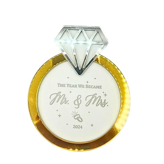 Engagement Gifts for Couples, Our First Christmas Married Ornament 2024, First Christmas Married Ornament, 1st Christmas As Mr and Mrs, Newlywed Gifts for Couples 2024, Bridal Shower Wedding Gifts