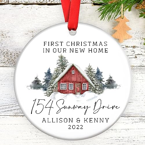 First Christmas Ornament in Our New Home, First Home Christmas Ornament, New House Ornament, Housewarming Christmas Ornament, Housewarming Gifts, Gift for Homeowners
