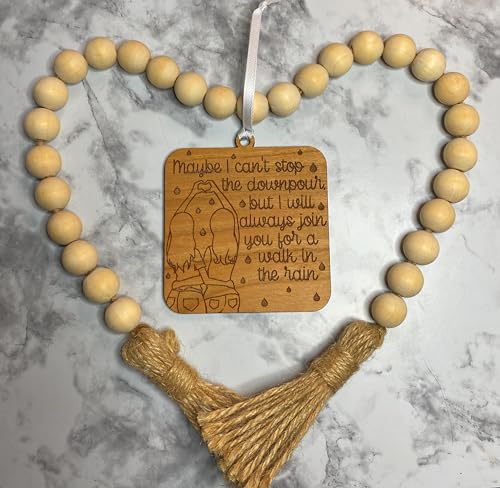 Friendship Ornament, Maybe I can't stop the downpour, christmas, Friends christmas ornament, Best Friends Ornament