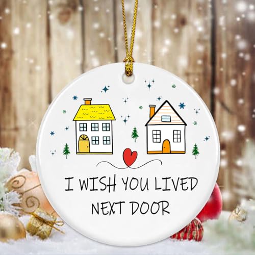 Neighbor Christmas Ornaments 2025, Chance Made Us Neighbors, Neighbor for Neighbors and Friends, Best Neighbor Gifts - Hello Neighbor
