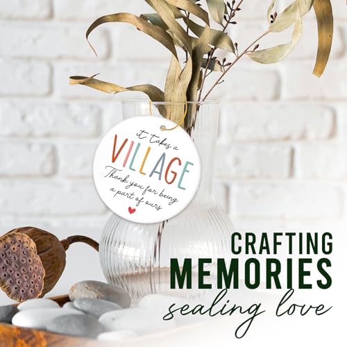 HEXMOZ Thank You Gifts for Women Men - Teacher Appreciation Gifts - Nurses Week Gift - Appreciation Gift for Teacher Nurse Coworker Employee Daycare Provider Nanny Babysitter - Christmas Ornament