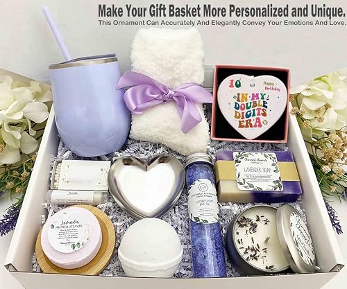 in My Double Digits Era,Meaningful 10th Birthday Ornament Present-10 Year Old Birthday Party Decor Gift-Heart Shaped Ornament Decor Gift