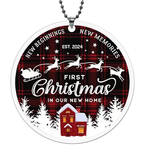 2024 Housewarming Gift - New Home Ornament, New Beginning, House Warming Gift for Women, Couple, Homeowners - First Home Christmas Ornament