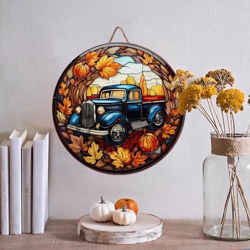 2D Flat All Over Printed, Pumpkin Wooden Sign, Fall Sign, Autumn Sign, Pumpkin Sign For Fall Decor, 8",12",18" Wood Sign, Autumn Decor, Fall Decorations (CSWS-EPHG-51951013)