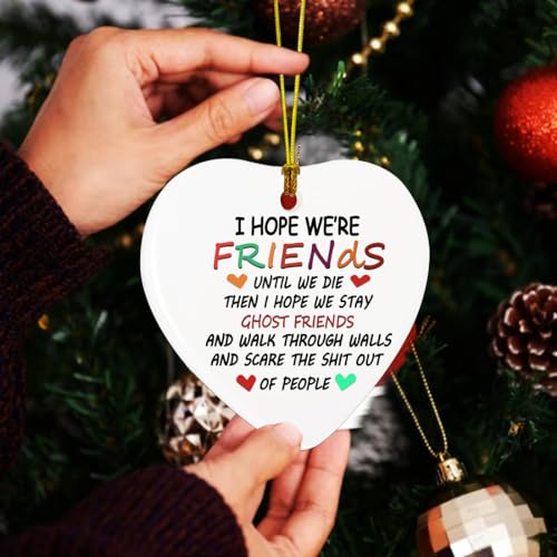 Friends Christmas Ornaments 2025, Friendship Gifts for Women Friends, Friends Ornament for Christmas Tree Decor, for Women, Sister Friendship Ornaments