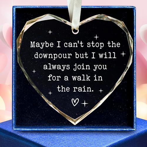 Friendship Gifts for Women Friends - Gifts for Friends Female - Best Friend Christmas Ornaments - Friendship Christmas Ornaments - Besties Ornament - Glass Hanging Ornament