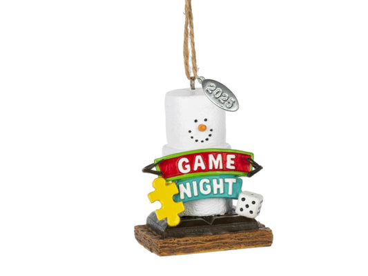 Smores Game Night Christmas Ornament - Arrives in Gift Box - Durable Resin Christmas Ornament - Christmas Tree Decoration and Christmas Tree Ornament - Game Night Ornament - 2025 Christmas Ornament