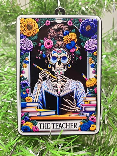 Teacher Ornament - The Teacher Tarot Themed Christmas Ornament