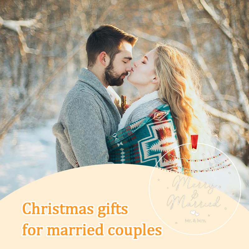 First Christmas Married Ornament 2024 Mr and Mrs Gifts for Couples Wedding Gifts for Women Men Wife Husband Wedding Christmas Ornament 2024 Couple Gifts for Him and Her Wedding Christmas Ornament