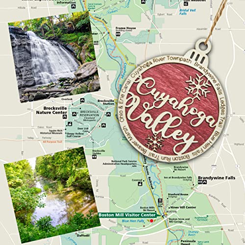 Cuyahoga Valley National Park Christmas Ornament | Cuyahoga Valley Christmas Ornament | Cuyahoga Valley Wooden Christmas Ornament