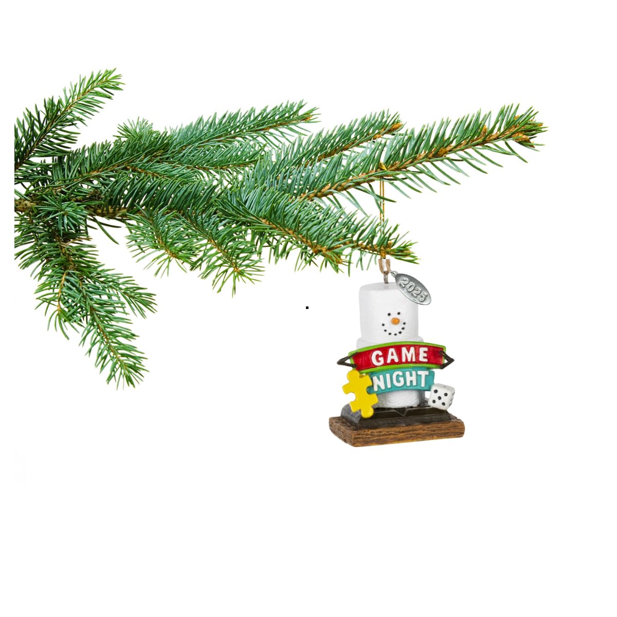 Smores Game Night Christmas Ornament - Arrives in Gift Box - Durable Resin Christmas Ornament - Christmas Tree Decoration and Christmas Tree Ornament - Game Night Ornament - 2025 Christmas Ornament
