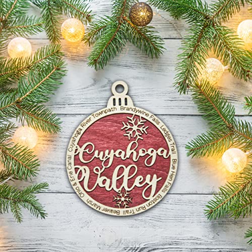 Cuyahoga Valley National Park Christmas Ornament | Cuyahoga Valley Christmas Ornament | Cuyahoga Valley Wooden Christmas Ornament