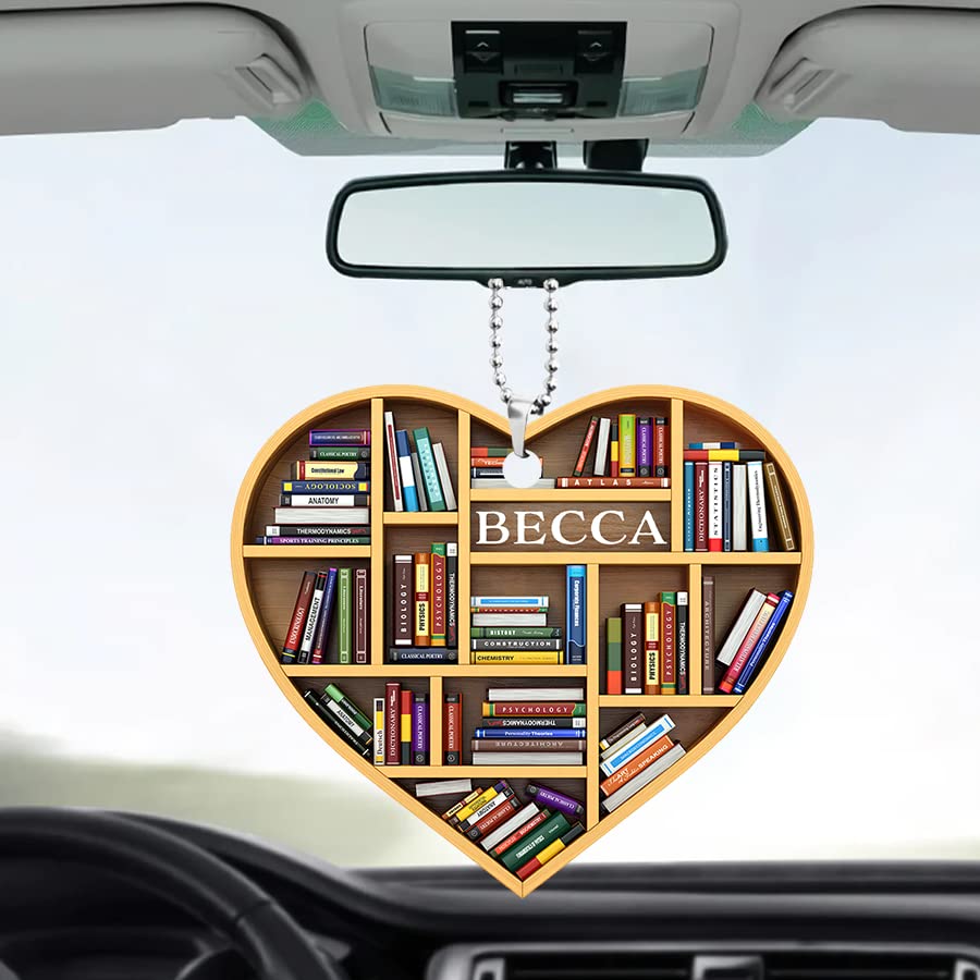 Read More Books Ornament, Book Lovers Heart Ornament, Book Lover Gift, Reading Book Christmas Tree Ornament, Librarian Book Ornament
