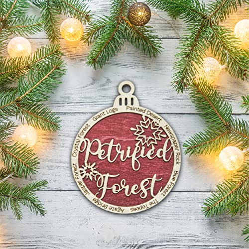 Petrified Forest National Park Christmas Ornament | Petrified Forest Christmas Ornament | Petrified Forest Wooden Christmas Ornament
