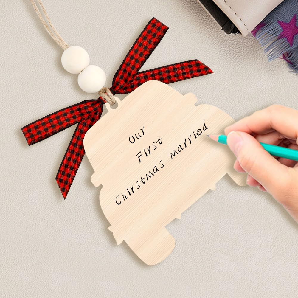 Wedding Gifts for Couples 2025 Just Married Ornaments Our First Christmas Married Ornament Mr and Mrs Engagement Bridal Shower Gift Decorations Home Decor Bachelorette Gifts for Bride Women Newlyweds