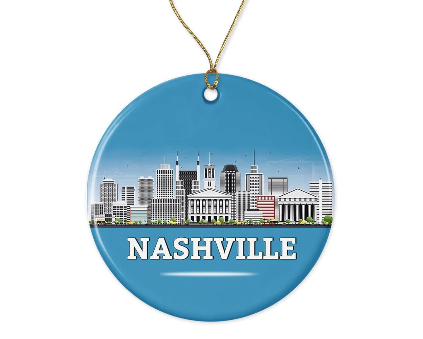 Nashville Ornament - Hanging Ornament - Nashville Ornament - Home Decor - Gift Ideas