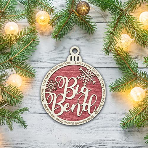 Big Bend National Park Christmas Ornament | Big Bend Christmas Ornament | Big Bend Wooden Christmas Ornament