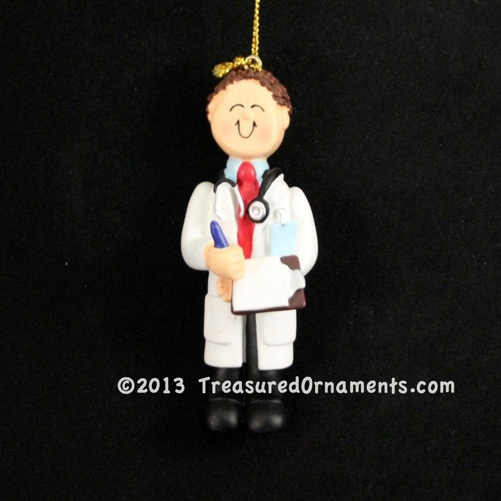 Doctor Ornament - Male - Brown