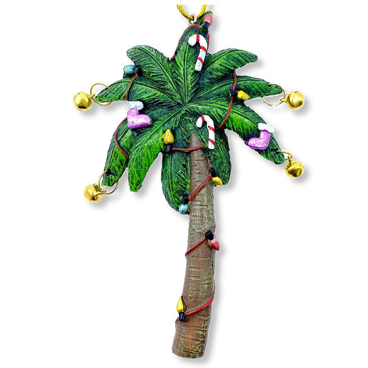 Palm Tree Ornament - Decorated Christmas Tree Ornament