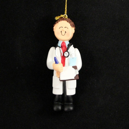 Doctor Ornament - Male - Brown