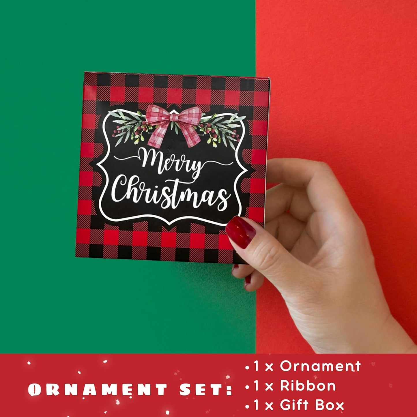 Wine Christmas Ornaments - Cocktail Ornaments for Christmas Tree - Wine Gifts for Women, Men - Acrylic Ornament Cocktail 2024