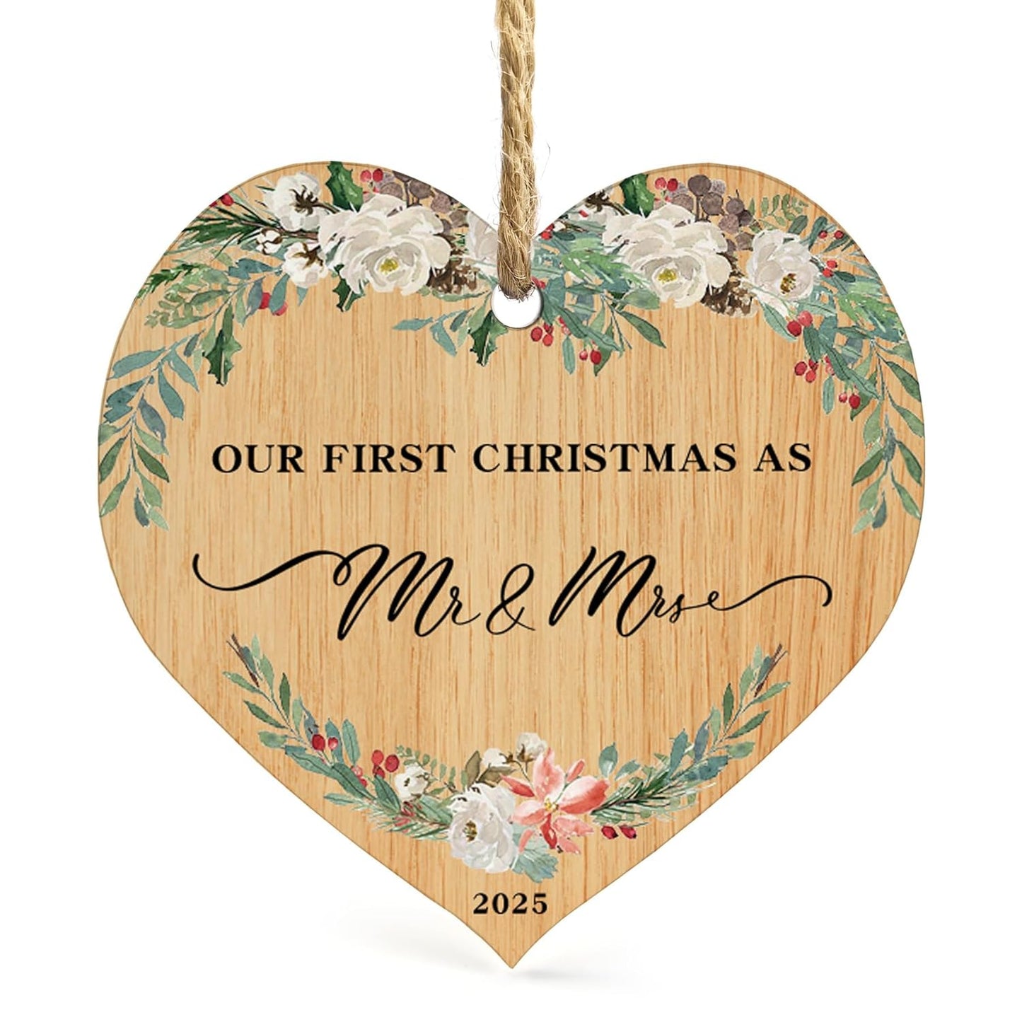 Wedding Gifts for Couples 2024 Crystal Ornaments, Bridal Shower Gifts, Mr and Mrs Our First Married Ornament 2024 for Newlywed, Mr&mrs