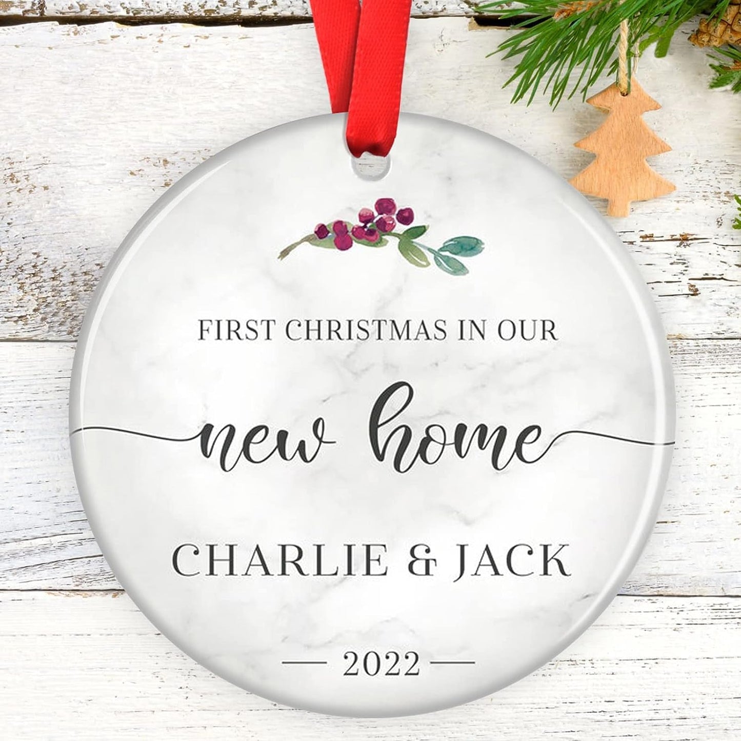 First Christmas Ornament in Our New Home, First Home Christmas Ornament, New House Ornament, Housewarming Christmas Ornament, Housewarming Gifts, Gift for Homeowners