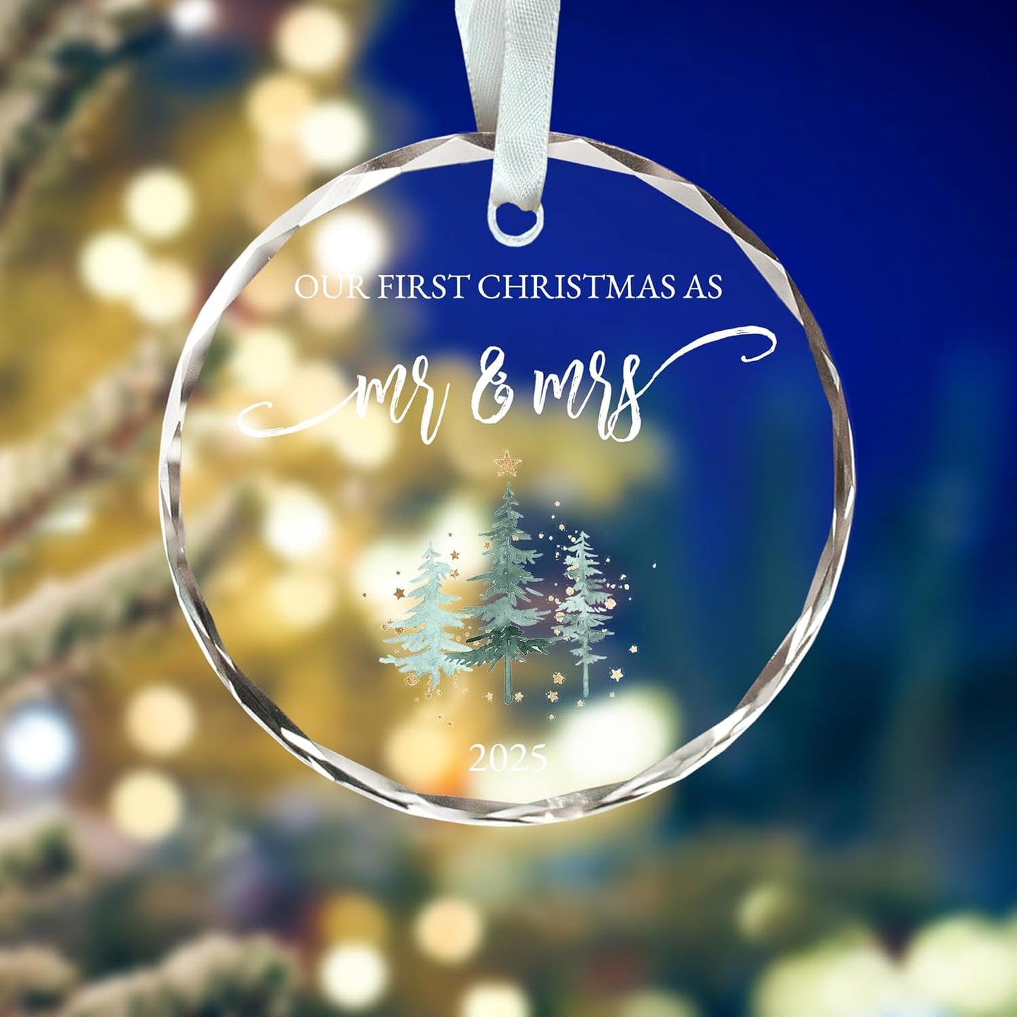 Wedding Ornament 2025, Wedding Gifts for Newlyweds, First Christmas Married Ornament 2025, Bridal Shower Gifts, Our First Christmas as Mr and Mrs Ornament