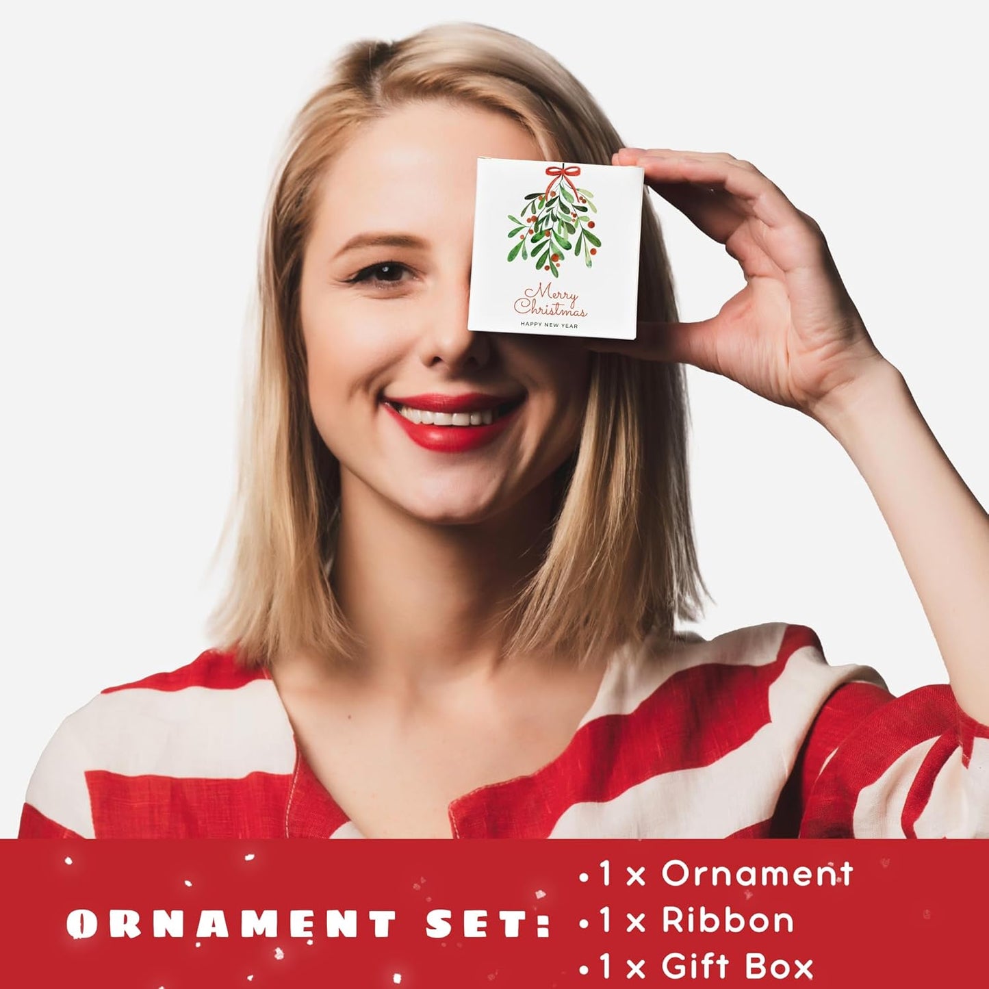 Inspirational Christmas Ornaments, Motivational Christmas Ornaments - Thank You Ornament for Tree - Inspirational Gifts for Women, Motivational Positive Gifts - Ceramic Ornament 2024