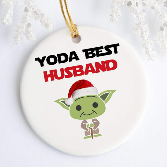 Husband Ornament, Ornament for Husband, Husband Christmas Ornaments, Funny Best Husband Ceramic Ornament