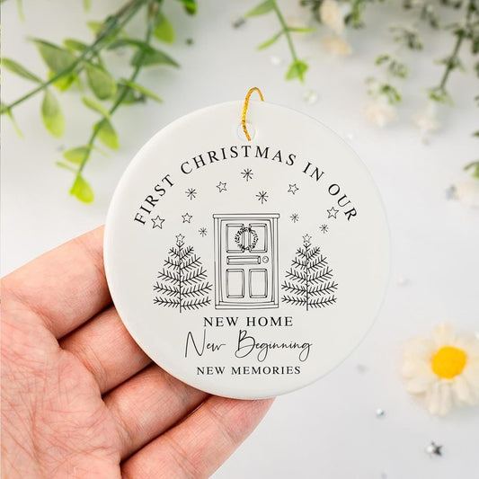 Our First Christmas Ornament 2024 - First Christmas Married Ornament 2024 - First Christmas in Our New Home - A Special Keepsake for New Memories