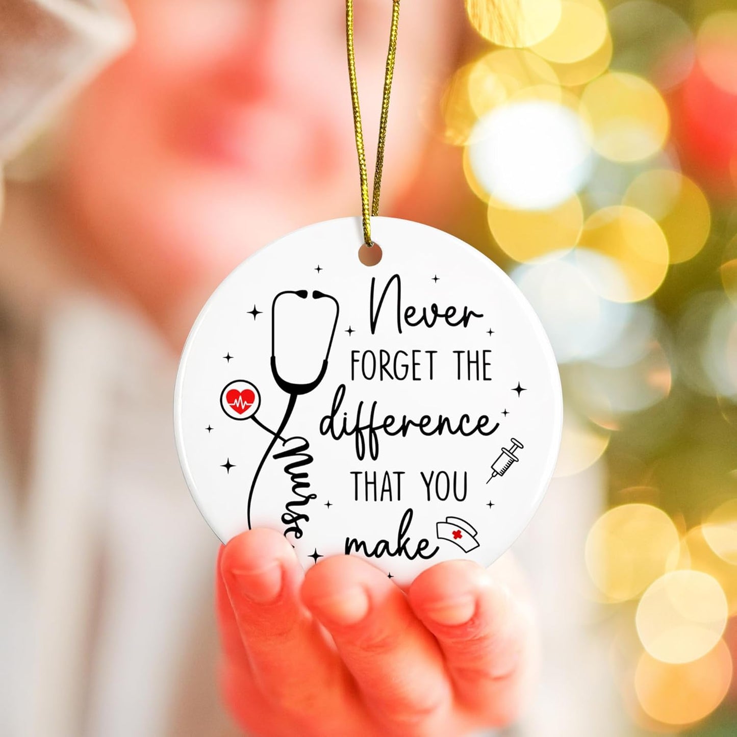 Nurse Gifts for Women - Nurses Week Gifts - Gift for Nurses - Nurse Rn Nicu LPN Practitioner Gift for Women - Retirement, Birthday, Graduation Appreciation Nursing Student Ideas - Ceramic Ornament