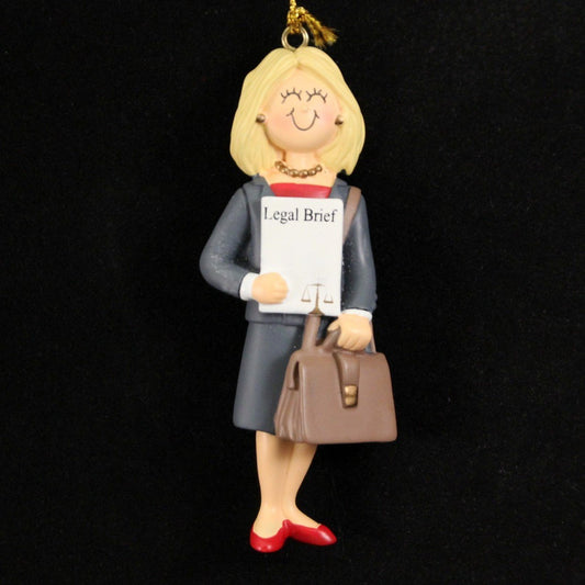 Lawyer Ornament - Female - Blonde