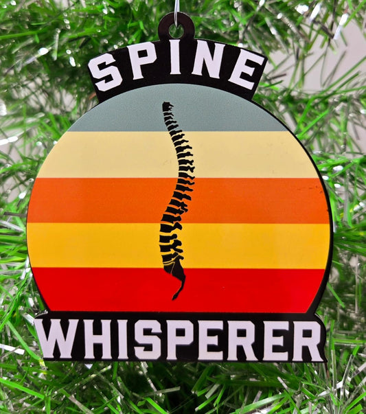 Chiropractor Ornament - Spine Whisperer Christmas Ornament