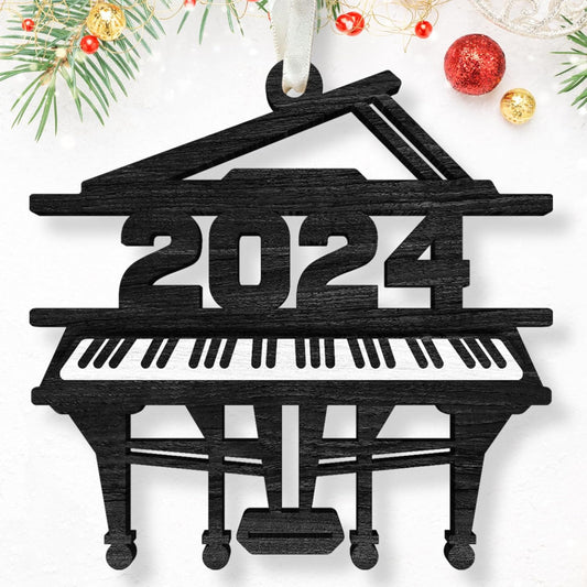 Piano Ornament - Piano Christmas Ornaments, Musical Christmas Ornaments - Music Gifts - Wood Ornament 2024