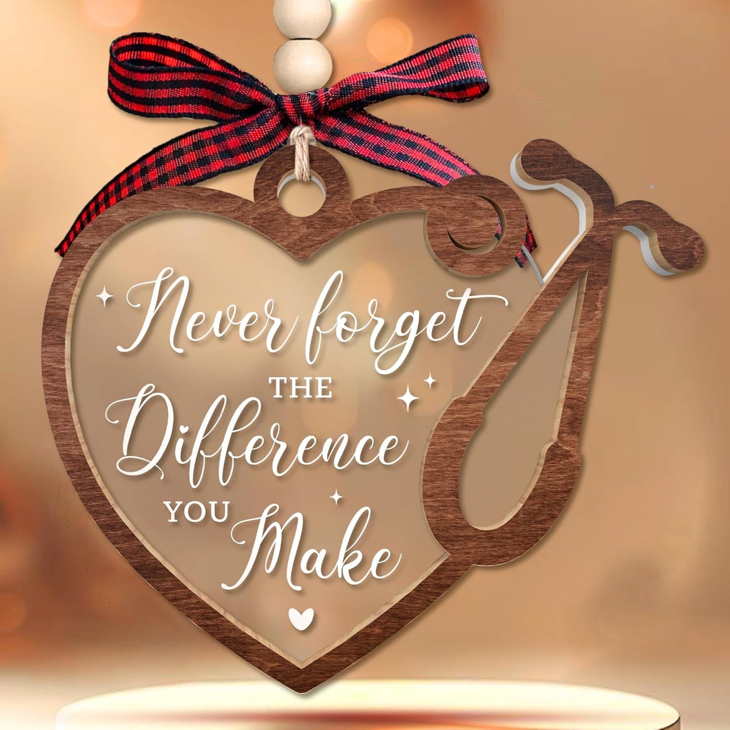 Nurse Gifts for Women - Nurses Week Gifts - Gift for Nurses - Nurse Rn Nicu Practitioner Gift for Women - Retirement, Birthday Appreciation Nursing Student Ideas - Wood Acrylic Ornament