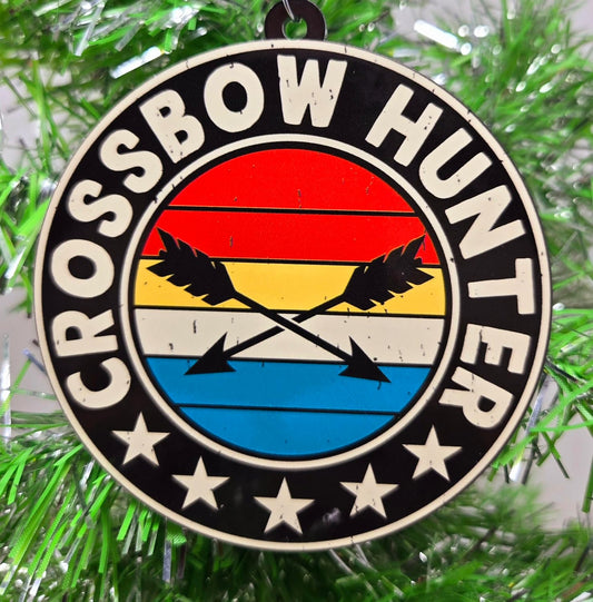 Archery Ornament - Crossbow Hunter Christmas Ornament