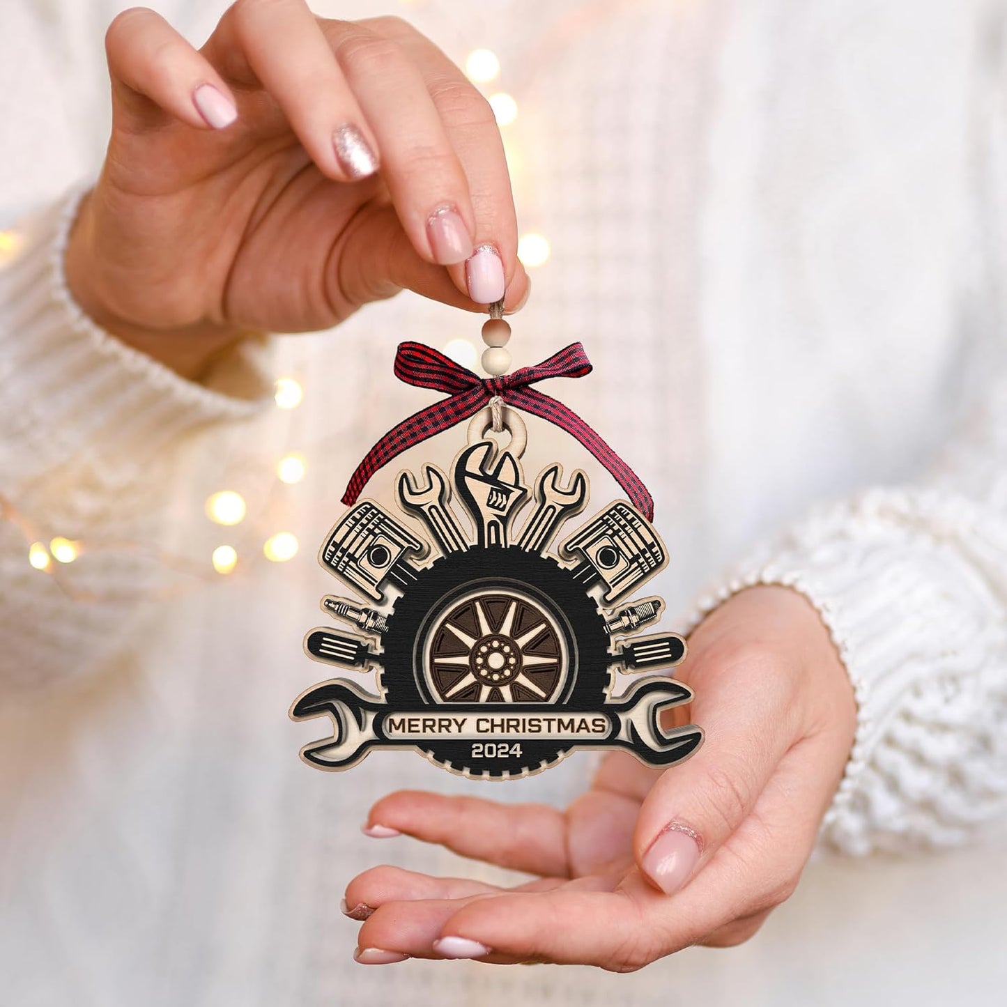 Mechanic Ornament - Mechanic Christmas - Mechanic Gifts for Mechanic - Wood Ornament