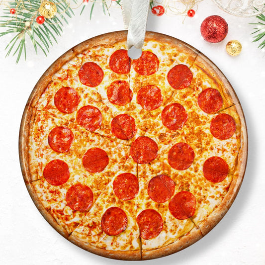 Pizza Ornaments for Christmas Tree - Pizza Gifts for Women, Men - Ceramic Ornament 2024