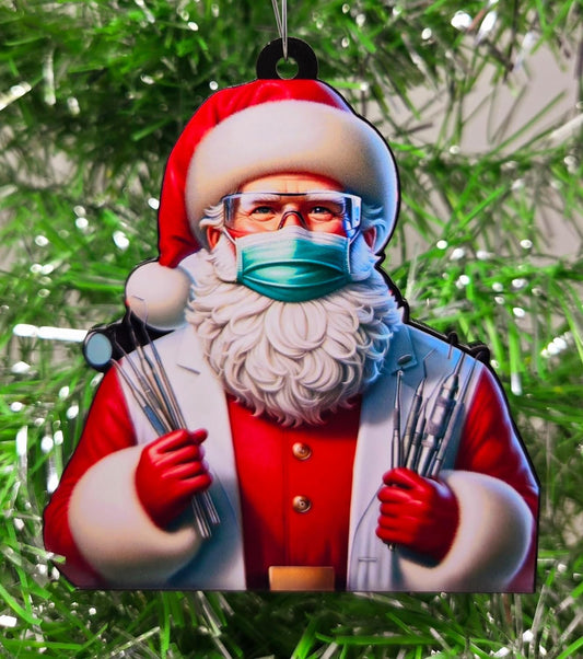 Dentist Ornament - Santa Dentist Themed Ornament