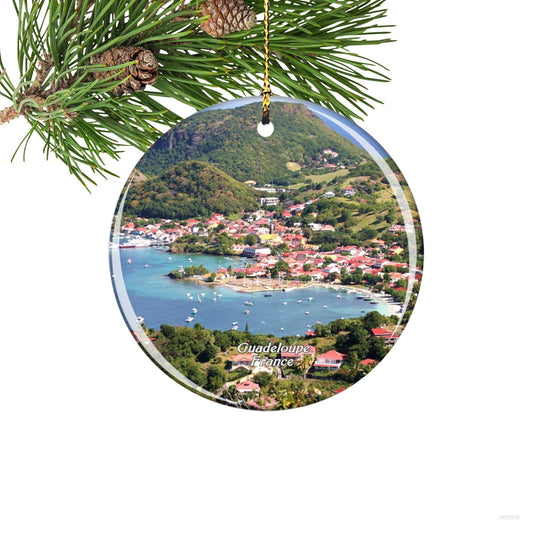 Guadeloupe Caribbean Christmas Ornament, Christmas Tree Decorations Ornament, Home Decor Ornament