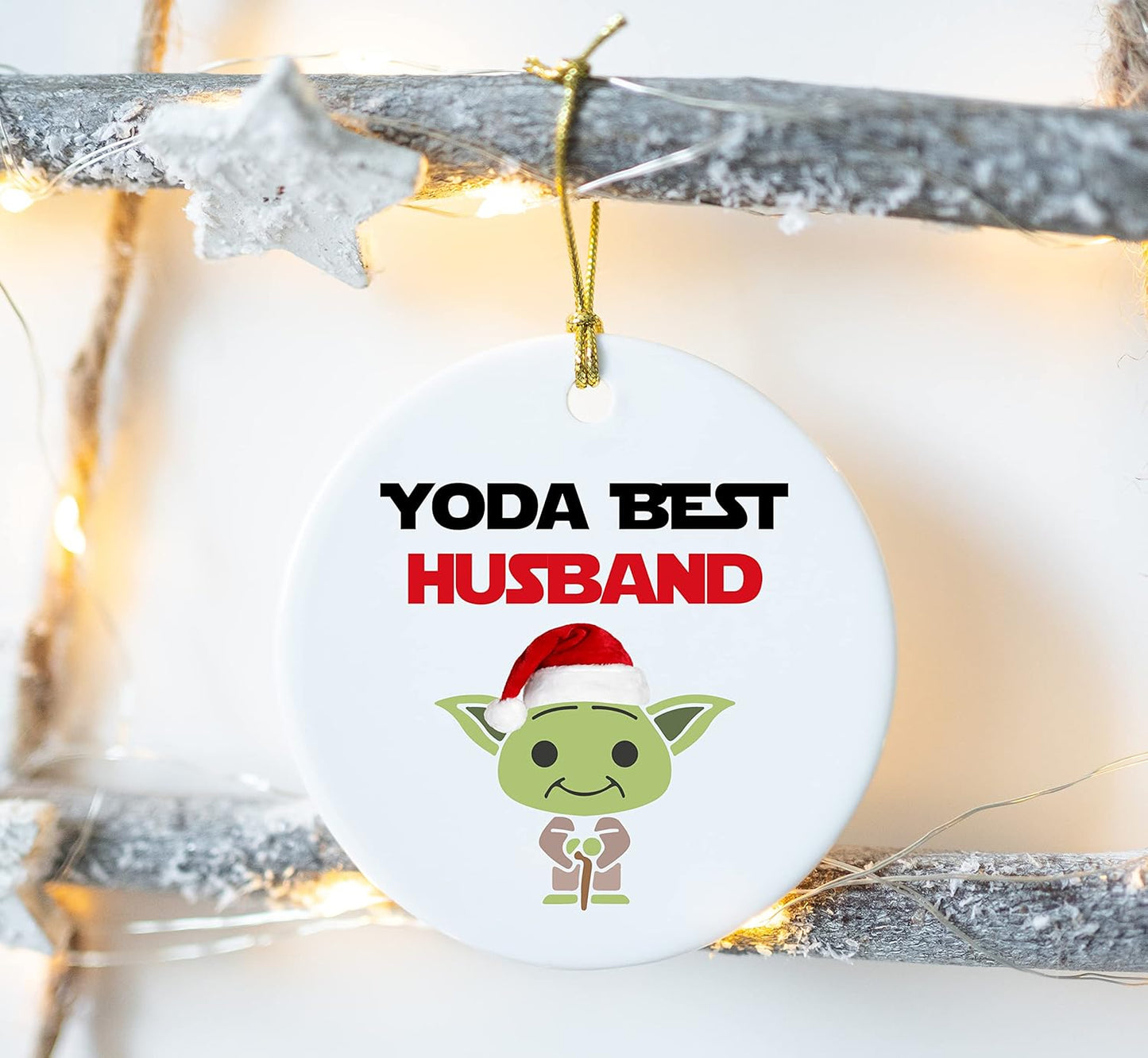 Husband Ornament, Ornament for Husband, Husband Christmas Ornaments, Funny Best Husband Ceramic Ornament
